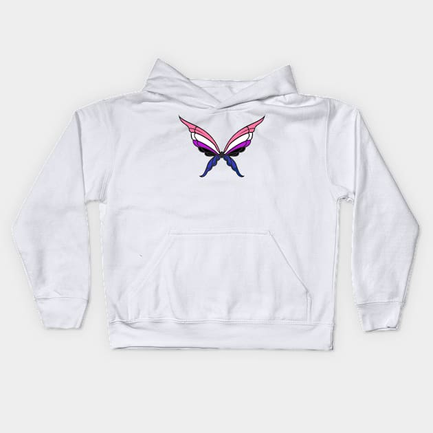 Fluid Butterfly Kids Hoodie by Kaztiel